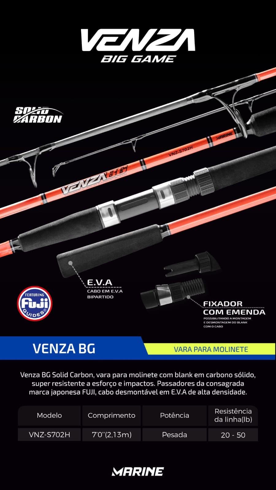 CAÑA MARINE VENZA BG 2.20M